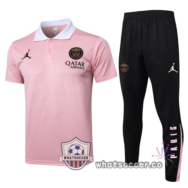 Training Polo Jordan Paris PSG + Pants Rose 2025-2026