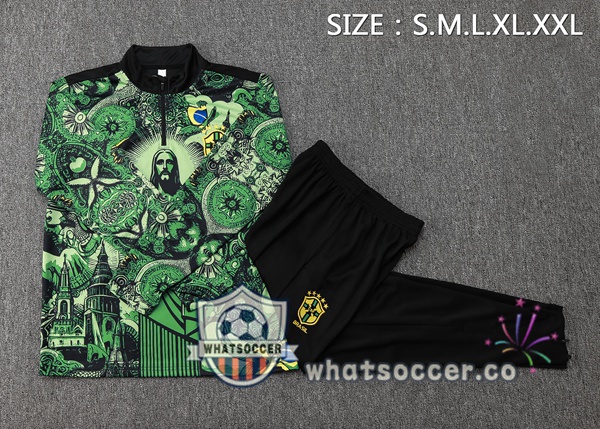 Tracksuit Brazil Green Black 2025-2026