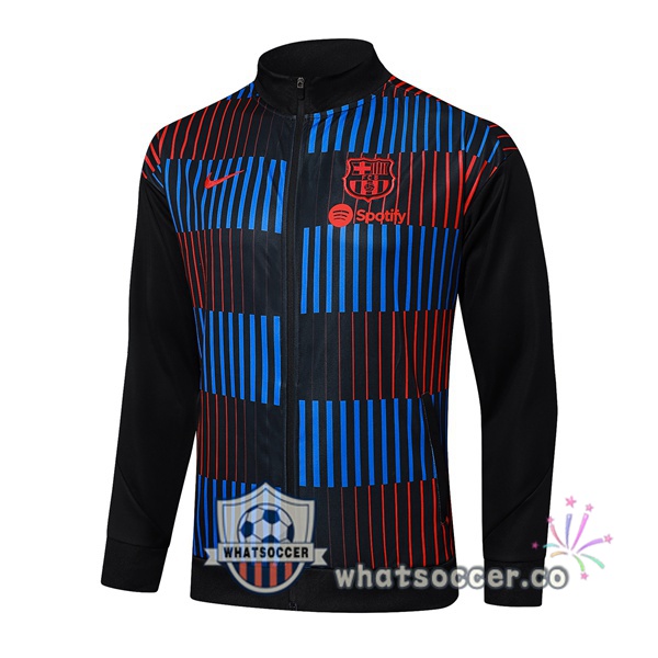 Soccer Jacket FC Barcelona Blue Black Red 2025-2026
