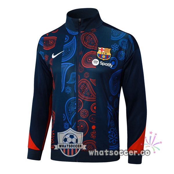 Soccer Jacket FC Barcelona Blue Black Red 2025-2026