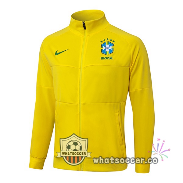 Soccer Jacket Brazil Yellow 2025-2026