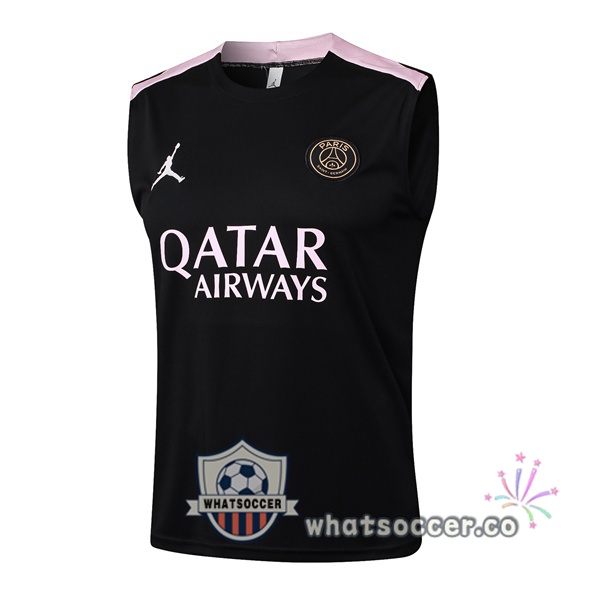 Jordan Paris PSG Soccer Vest Black 2025-2026