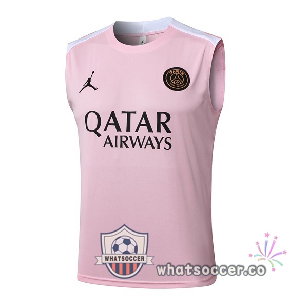 Jordan Paris PSG Soccer Vest Rose 2025-2026