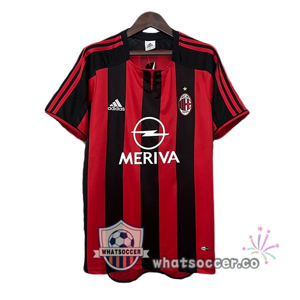 AC Milan Retro Home Red Black 2003-2004