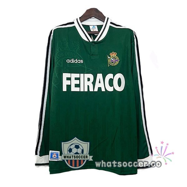 Deportivo de La Coruna Retro Away Long Sleeve Green 1999-2000