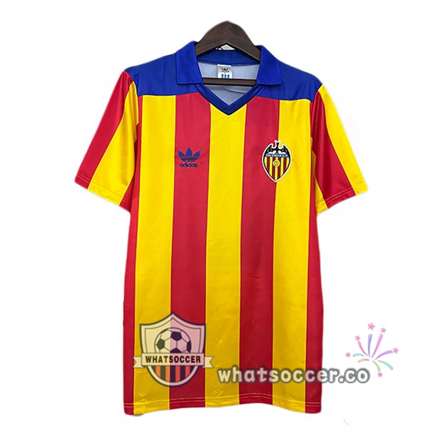 Valencia CF Retro Home Red Yellow 1980-1982
