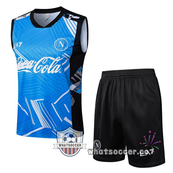 SSC Napoli Soccer Vest + Shorts Blue 2025-2026