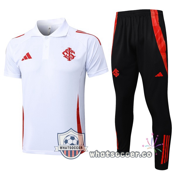 Training Polo SC Internacional + Pants White 2025-2026