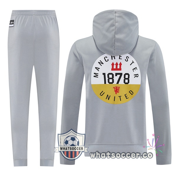 Tracksuit - Hooded Manchester United Gray 2025-2026
