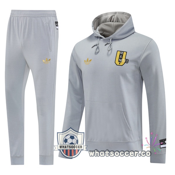 Tracksuit - Hooded Manchester United Gray 2025-2026
