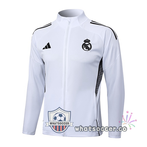 Soccer Jacket Real Madrid White 2025-2026