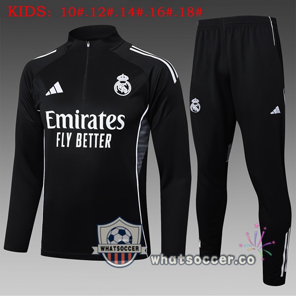 Tracksuit Real Madrid Kids Black 2025-2026
