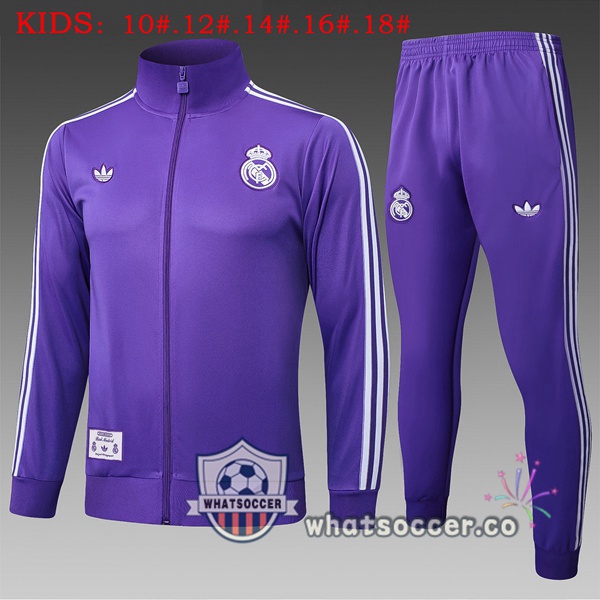 Training Jacket Real Madrid Kids Purple 2025-2026