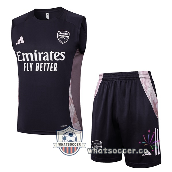 Arsenal Soccer Vest + Shorts Gray 2025-2026