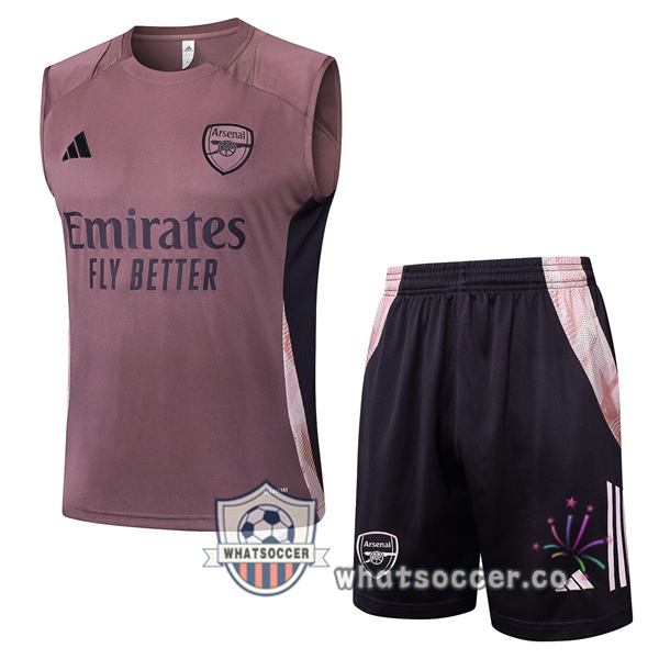 Arsenal Soccer Vest + Shorts Purple 2025-2026