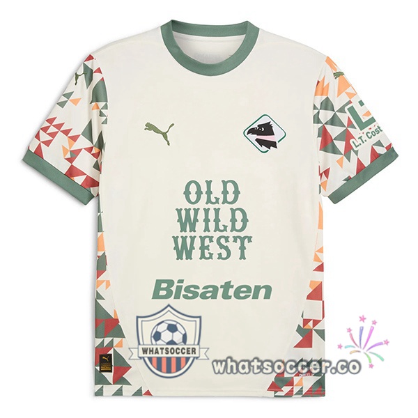 Palermo FC Third Soccer Jerseys White Green 2024-2025