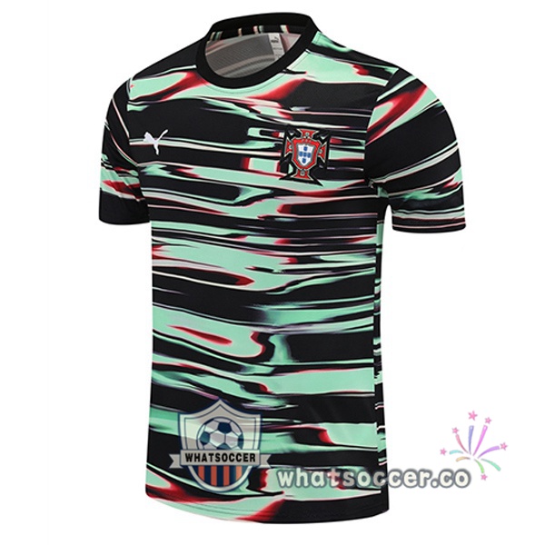 Portugal Training T-Shirts Black Green 2025-2026