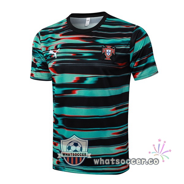 Portugal Training T-Shirts Black Green 2025-2026