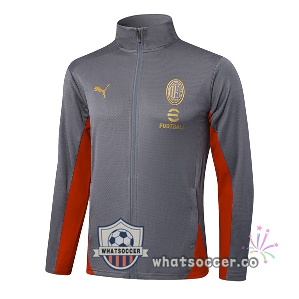 Soccer Jacket AC Milan Gray 2025-2026