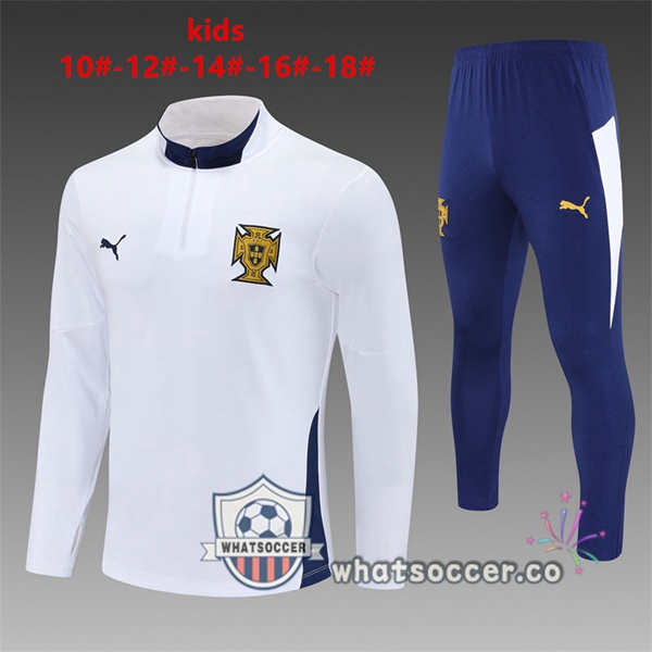 Tracksuit Portugal Kids White 2025-2026