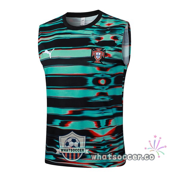 Portugal Soccer Vest Black Green 2025-2026