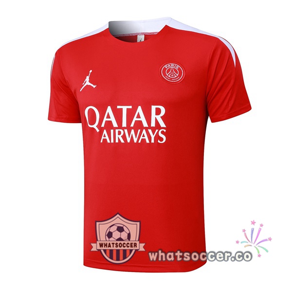Jordan Paris PSG Training T-Shirts Red 2025-2026