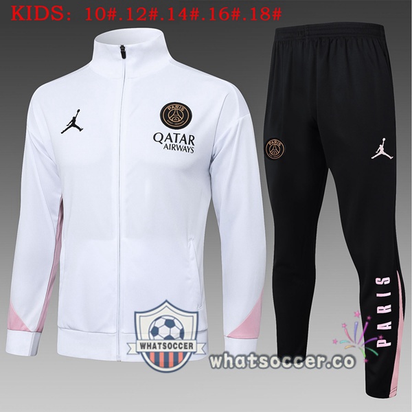 Training Jacket Jordan Paris PSG Kids White 2025-2026