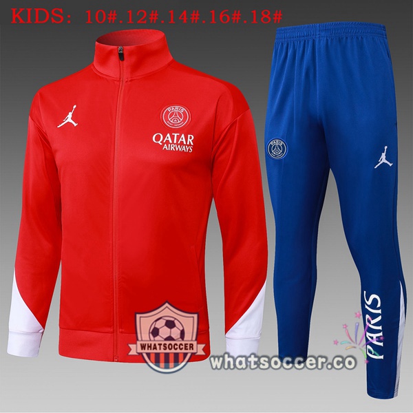 Training Jacket Jordan Paris PSG Kids Red 2025-2026