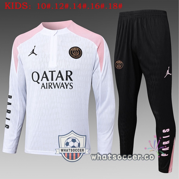 Tracksuit Paris PSG Kids White 2025-2026
