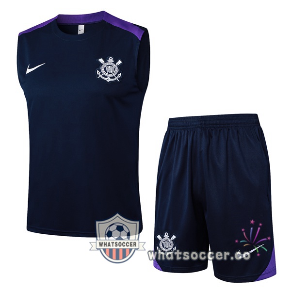 Corinthians Soccer Vest + Shorts Blue Royal 2025-2026