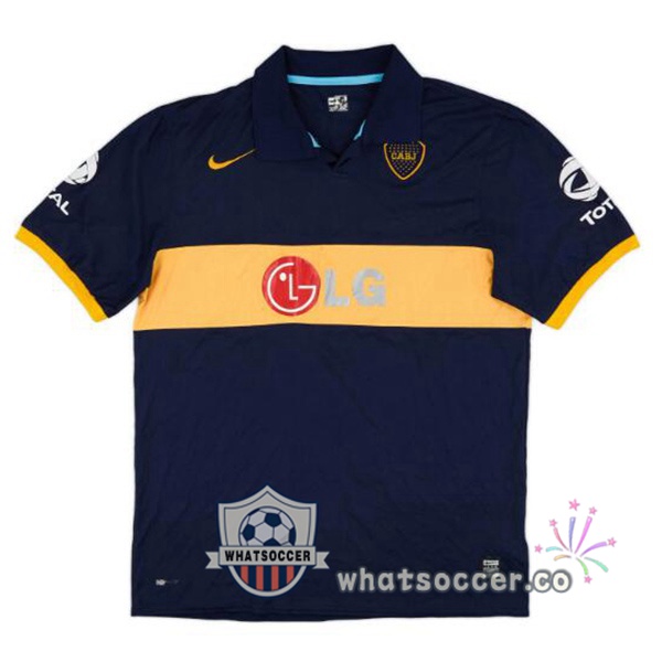 Boca Juniors Retro Home Blue Royal Yellow 2009-2010