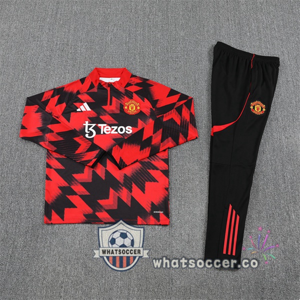 Tracksuit Manchester United Red Black 2025-2026