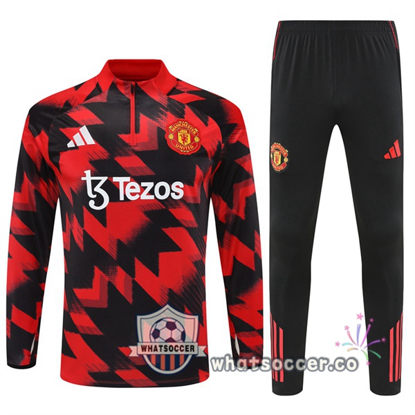 Tracksuit Manchester United Red Black 2025-2026