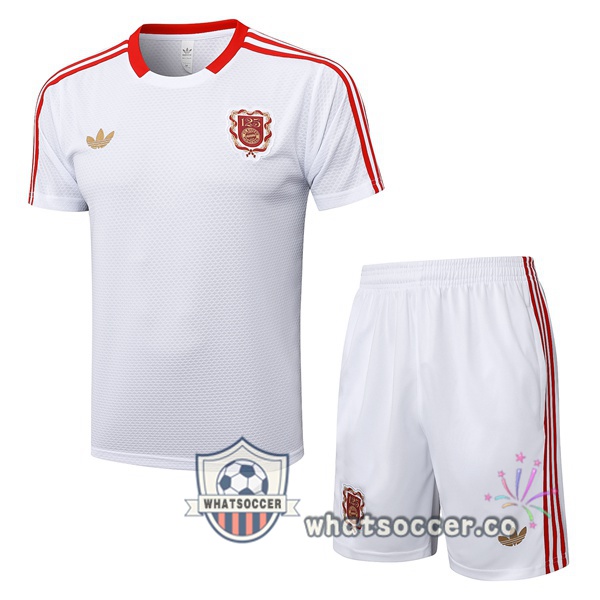 Bayern Munich Training T-Shirts + Shorts White 2025-2026