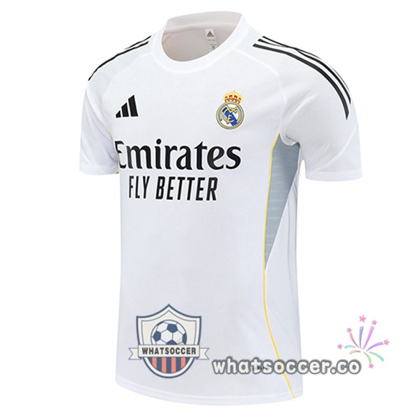 Real Madrid Training T-Shirts White 2025-2026