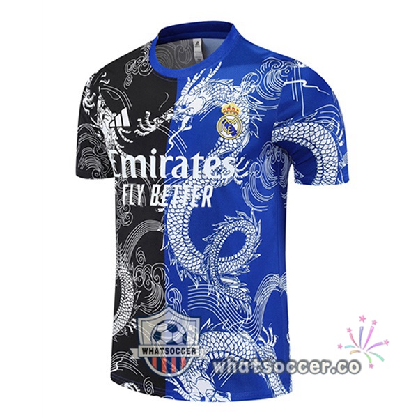 Real Madrid Training T-Shirts Black Blue 2025-2026