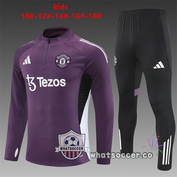 Tracksuit Manchester United Kids Purple 2025-2026