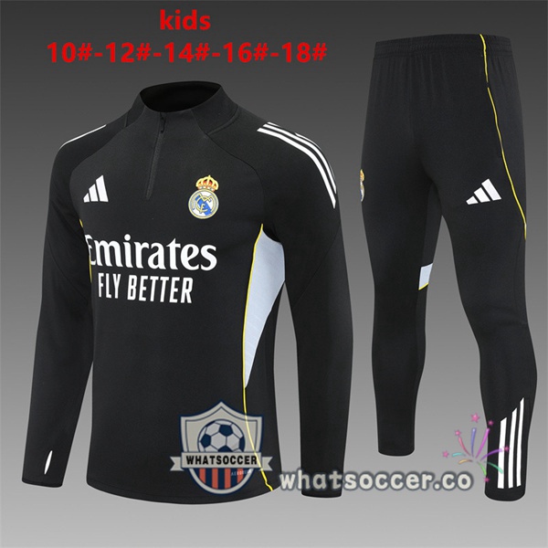 Tracksuit Real Madrid Kids Black 2025-2026