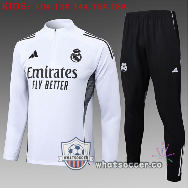 Tracksuit Real Madrid Kids White 2025-2026