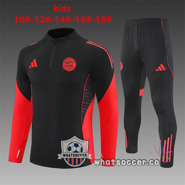 Tracksuit Bayern Munich Kids Black 2025-2026