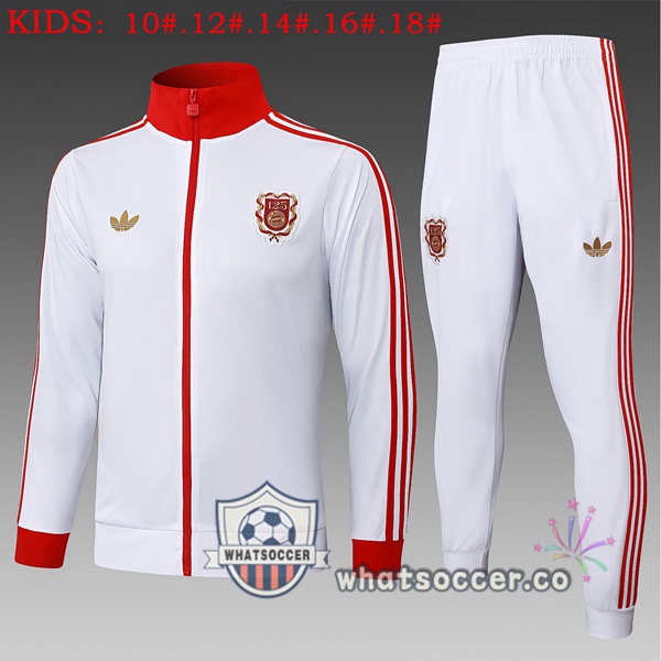 Training Jacket Bayern Munich Kids White 2025-2026