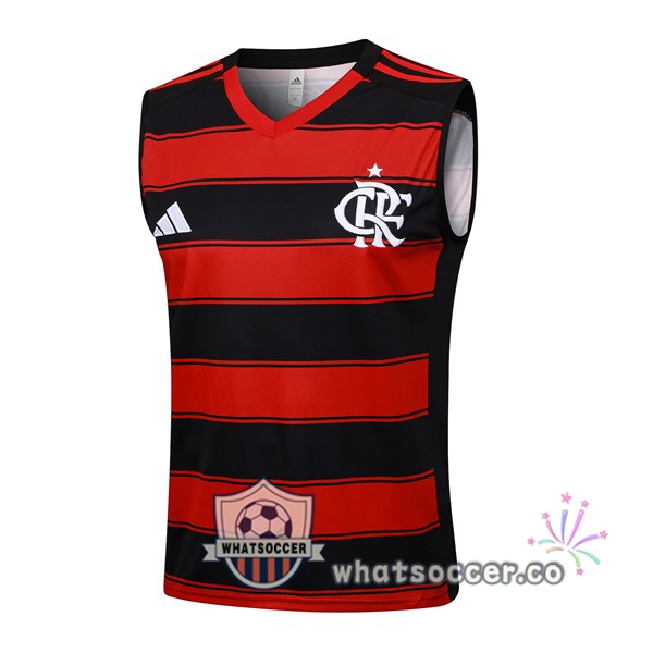 Flamengo Soccer Vest Red Black 2025-2026