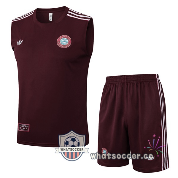 Bayern Munich Soccer Vest + Shorts Marron 2025-2026
