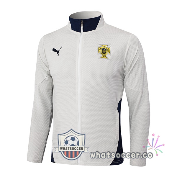 Soccer Jacket Portugal Gray 2025-2026