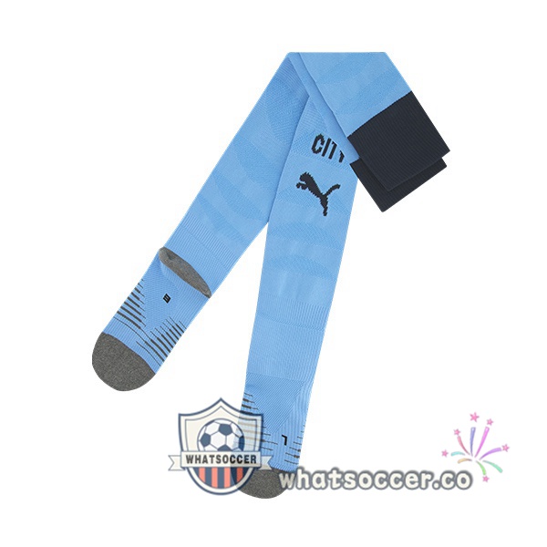 Manchester City Home Soccer Socks Blue 2025-2026
