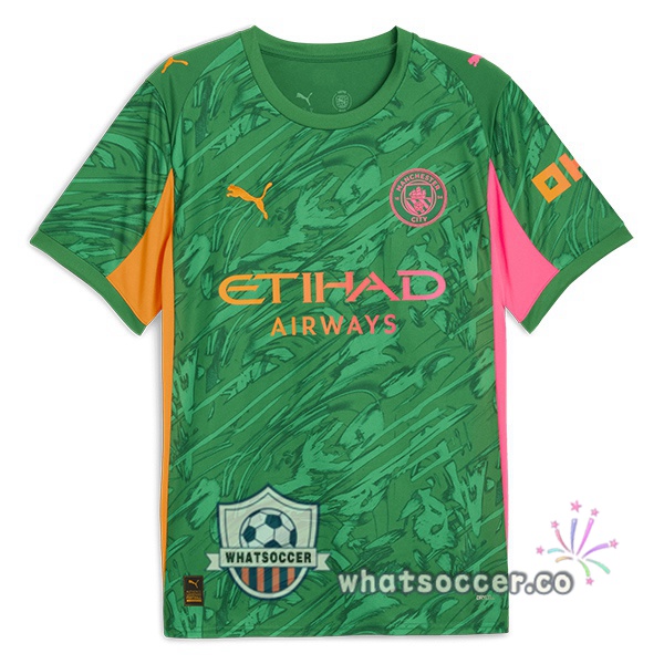Manchester City Goalkeeper Soccer Jerseys Green 2025-2026