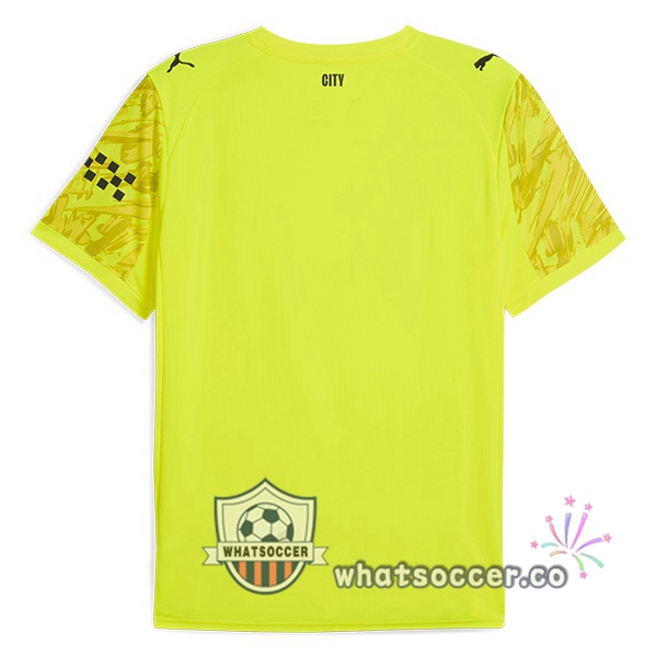 Manchester City Goalkeeper Soccer Jerseys Yellow 2025-2026
