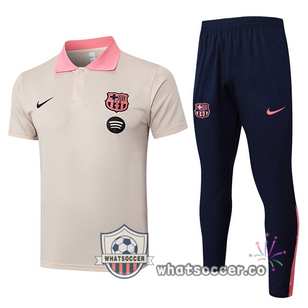 Training Polo FC Barcelona + Pants Yellow 2025-2026