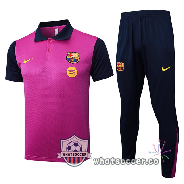 Training Polo FC Barcelona + Pants Purple 2025-2026