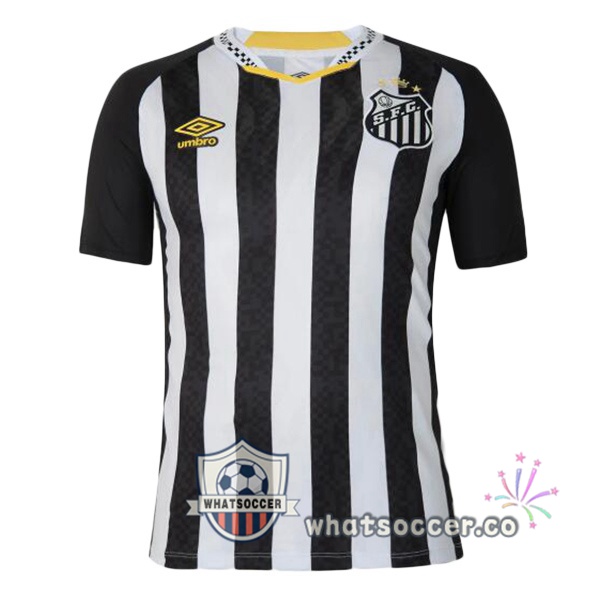 Santos FC Away Soccer Jerseys White Black 2025-2026